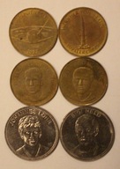 SHELL 1969, 1970 - ZESTAW 6 CIEKAWYCH ŻETONÓW