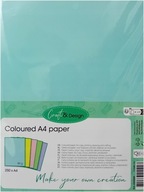 PAPIER KOLOROWY do drukarek rysunków Pastelowe 250 kartek A4 80 g Craft