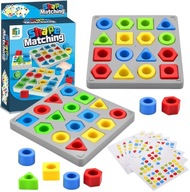 Gra planszowa GRA LOGICZNA ZRĘCZNOŚCIOWA KSZTAŁTY UKŁADANIE KLOCKÓW