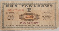 5 centów 1969 Pewex, Bon Towarowy