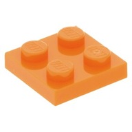 Lego Płytka 2 X 2 Pomarańczowy Orange 3022 4159007 3szt Nowe
