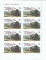 Arkusz znaczków -Tanzania wyprzedaż kolekcji /5/