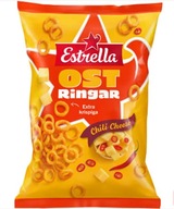 ESTRELLA chipsy OST RINGAR CHILI CHEESE 200g ser chilli SZWEDZKIE