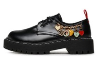 DeeZee Półbuty CS5587-15 Black czarny 38 z ozdobami jak nowe