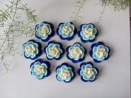 Szydełkowe róże 7 cm