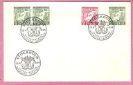 Szwecja 1944, FDC 4zn. kartografia, mapa, 300 lat map morski ch, Mi 10€