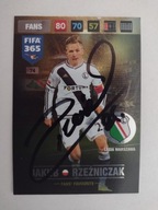 Karta panini autograf Legia sezon 17/18 Fifa365 Update Jakub Rzeźniczak