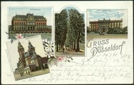 Gruss aus Düsseldorf - 1898 litho