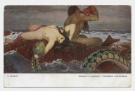 Nimfa Nereida AKT wąż ok.1914r. malował A. Bocklin nakład Ostrowskiego 075F