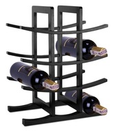 STOJAK NA WINO BUTELKI ALKOHOLE REGAŁ PÓŁKA BAMBUS