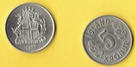 ISLANDIA 5 KRONUR 1977 r.