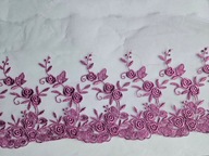 Haft stabilny na tiulu różowy szerokość 16cm