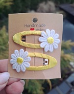 Spinki do włosów pyk stokrotki 2 szt.