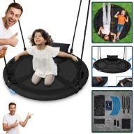 HUŚTAWKA BOCIANIE GNIAZDO KOKON OGRODOWA DZIECI NOWA PODUSZKĄ XXL WISZĄCA