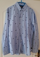 Koszula Jeansowa CARRY Niebieska Błękitna Jelonki Renifery - Klatka 126 XXL