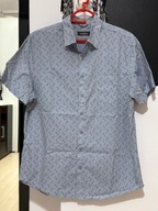 6 Dressmann bawełna jasny popiel subtelne artystyczne kwiaty kieszeń L