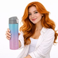 KUBEK TERMICZNY KAMILLE 450 ML STAL NIERDZEWNA Z BLOKADĄ POKRYWY BIDON DUŻY