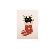 Plakat „Kot w Skarpecie” – Uroczy Plakat Świąteczny