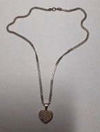 Damski łańcuszek srebrny, dł 45 cm, w 10 g najtaniej.