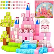 KLOCKI MAGNETYCZNE SZEŚCIANY PIXELE ZAMEK 213 EL 8 MAGNESÓW DLA DZIECI