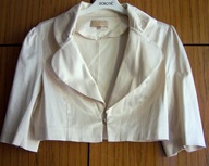 BOLERKO NARZUTKA DAMSKA SATYNOWA KREMOWA 42 VENA