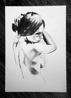 Akt Artystyczny – Praca Ręcznie Tworzona (188) – dla 884 Skubalskich