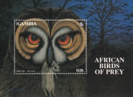 Gambia 1993 ** cena 7,90 zł kat.10€ - fauna, ptaki, sowa