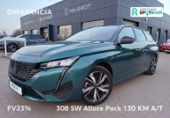Peugeot 308 SW 29 Allure Pack AUTOMAT 130 KM GWARANCJA FV23 1.2