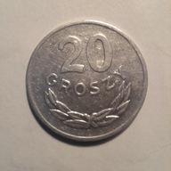 20 groszy 1985, piękna, SKRĘTKA.