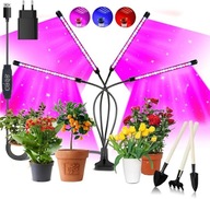 Lampa Panel do Wzrostu Uprawy Roślin Timer USB 80 LED 3 Tryby Niello Plant