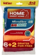 Home Sweet Home Ściereczki uniwersalne z mikrofibry Big Pack 6+2 GRATIS