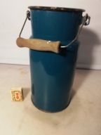 Stara emaliowana kanka bańka na mleko 3L z czasów PRL-u