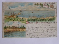 Kołobrzeg Kolberg zamek plażowy 1899