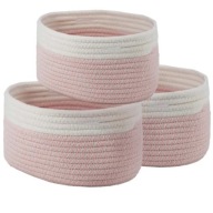 3xOrganizer do przechowywania BOHO kosz pojemnik kosmetyki zabawki łazienki