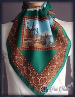 VENEZIA Rzym**Kolorowa Apaszka Gawroszka PRINT**78cm