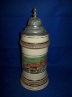 KOLEKCJONERSKI-[@nr] Uzdrowiskowy-Stary kufel--26cm ok,1900r -18-