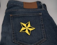 Naszywka Haftowana GWIAZDA Klasyczna – 8 x 8 cm