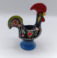 figurka kogut Barcelos z Portugali - metalowy świecznik kolekcjonerski