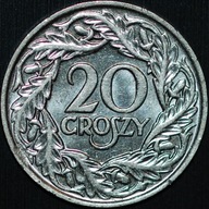 20 groszy 1923 - Typ III - Wiedeń - około mennicze