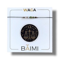 Bransoletka zodiak WAGA Kamienie naturalne