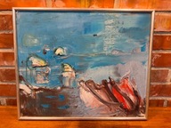 Obraz olejny na płótnie, antyk