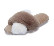 Kapcie Klapki z Futerkiem 40/41 | Winter Slippers | Wkładka 25,5 cm