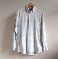Męska koszula gruba Blazer Shirt Maker 40 podpinany kołnierzyk kanwa (K10)