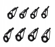 8 szt/zestaw Przelotki do Wędek Oczka Szczytowe Pierścienie Zestaw naprawy