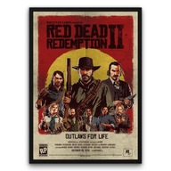 Plakat z ramą 30x40cm Gang Dutcha Red Dead Redemption | Pomysł na Prezent