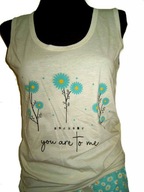 Piżama damska szerokie RAMIONKA szorty r. XL