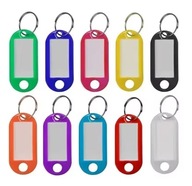 Breloczki Identyfikatory Zawieszki do kluczy z okienkiem na opis 10 szt