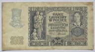 20 złotych 1940 seria O stan +IV