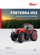 Zetor Forterra HSX 120, 130, 140 - instrukcja obsługi ciągników PL (2018)
