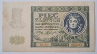 Banknot Generalna Gubernia 5 zł 1941 rok SERIA: AC